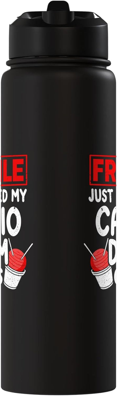 Botella agua acero inox térmica para cardio y mujer