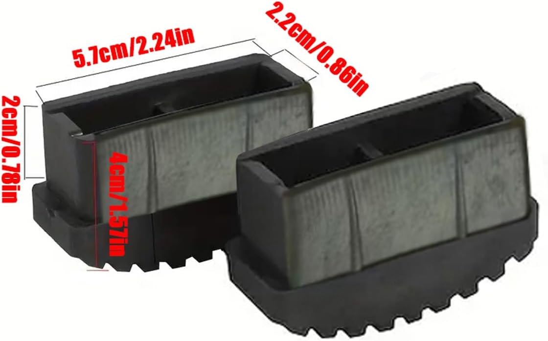 Pack 4 Patas Goma Antiderrap Escalera Tapas Repuesto