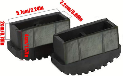 Pack 4 Patas Goma Antiderrap Escalera Tapas Repuesto