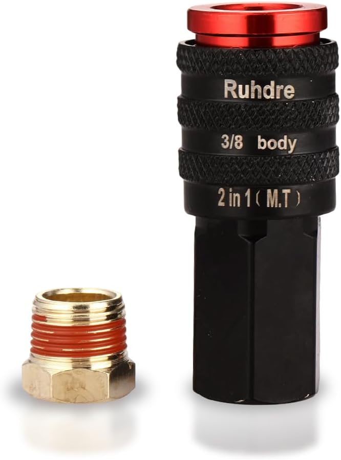 Accesorio aire 2en1 3/8" tipo M y T acero 300psi