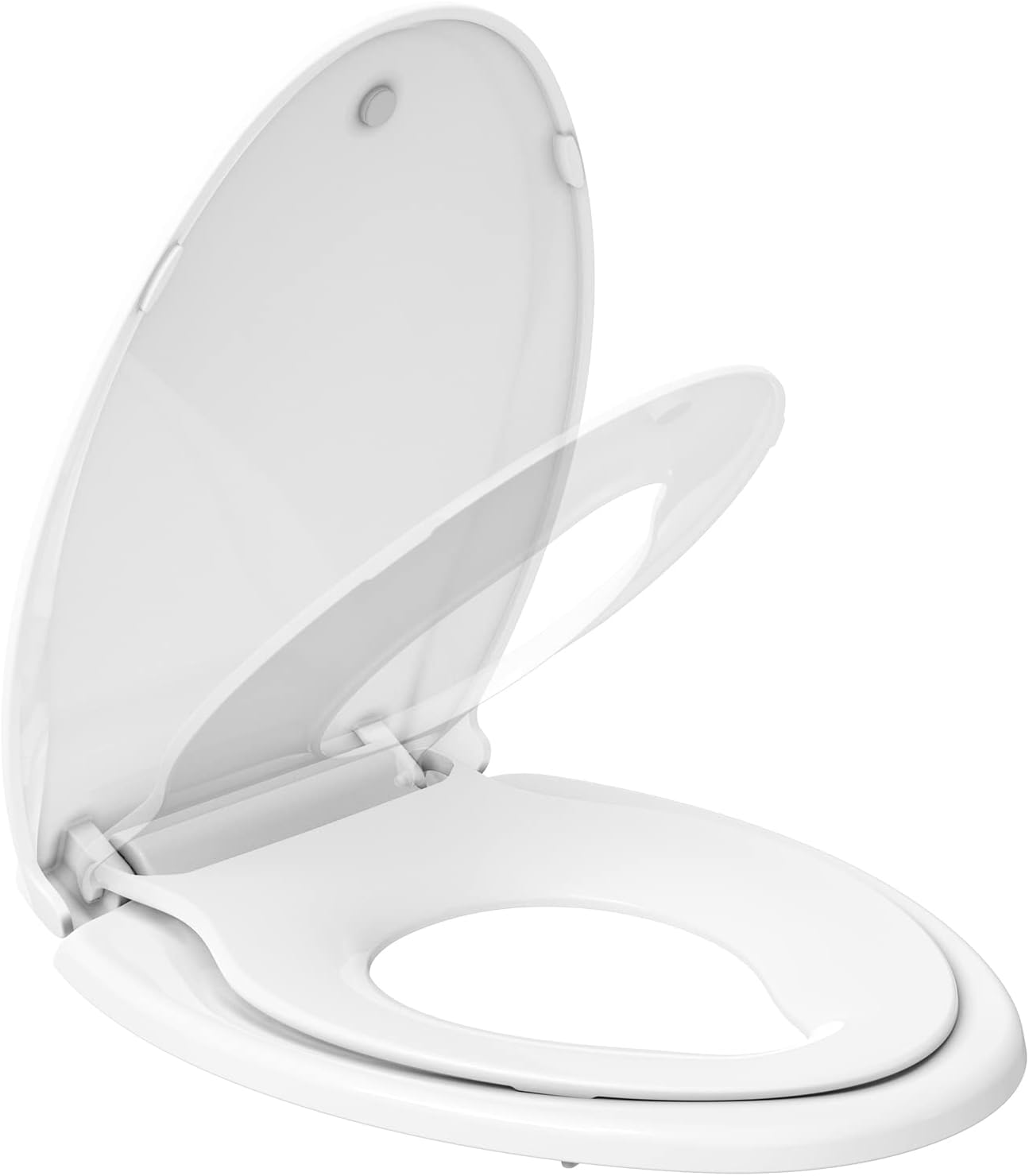 Asiento inodoro niño alargado blanco desmontable