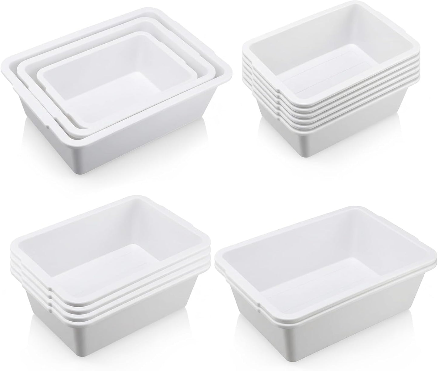 Caja plástico para lavar platos 6-17L blanco