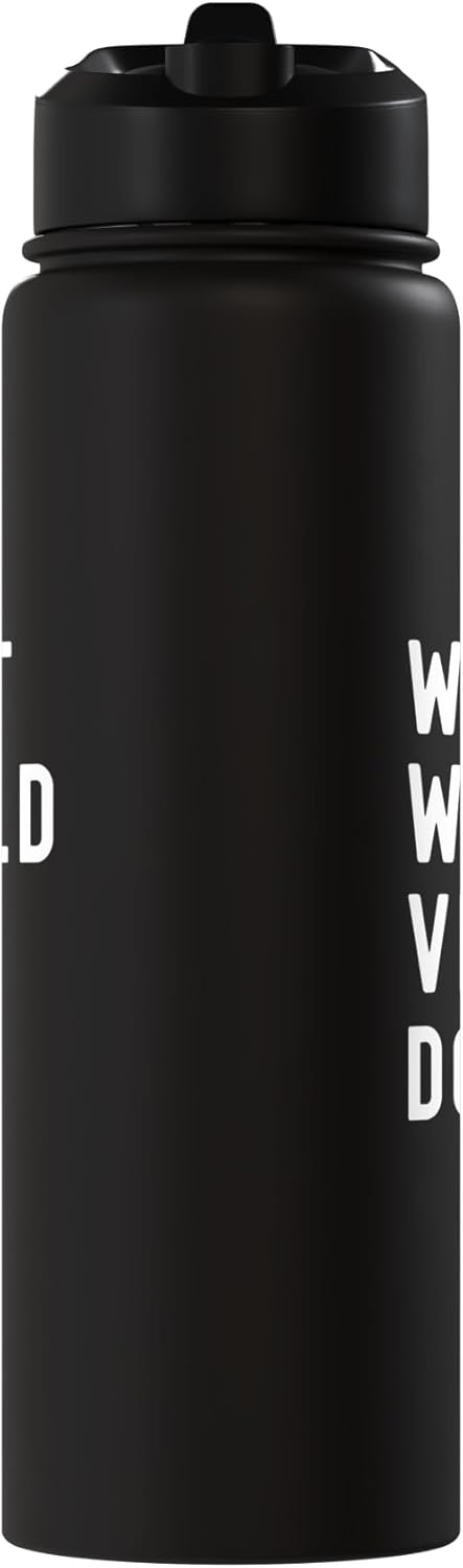 Botella de agua acero inoxidable aislada What Would Vito Do