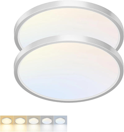 2 Luces LED Techo 7" 15W 5 Temp Color