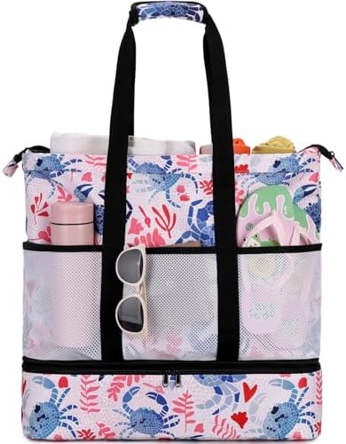 Bolsa playa mujer impermeable con cremallera viajes piscina