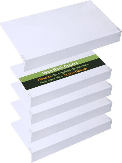 Cubiertas estante alambre despensa 5 pzas blanco 40x16pulg