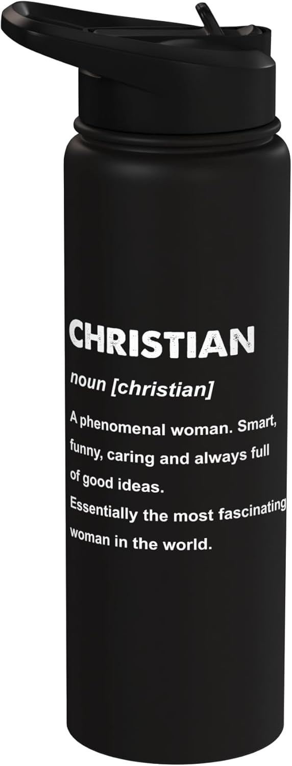 Botella de agua acero inoxidable Christian Name