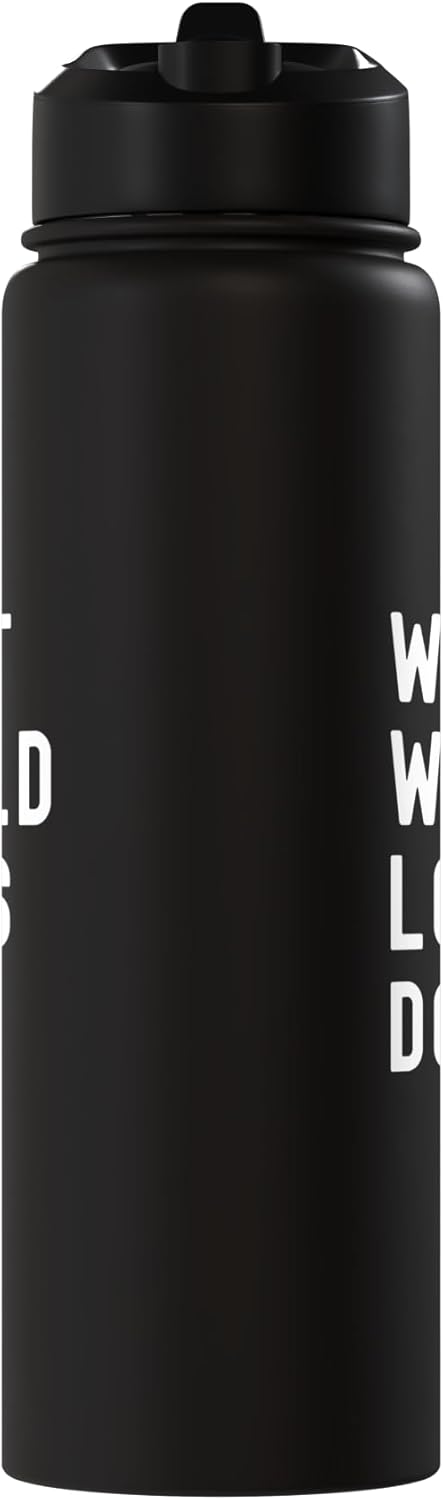 Bottella de agua aislada acero inoxidable What Would Louis Do