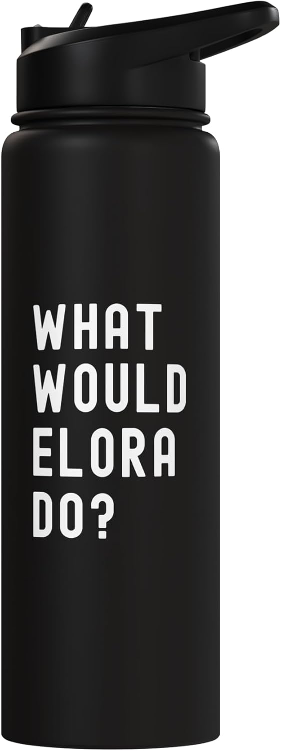 Bottella de agua acero inoxidable aislada What Would Elora Do