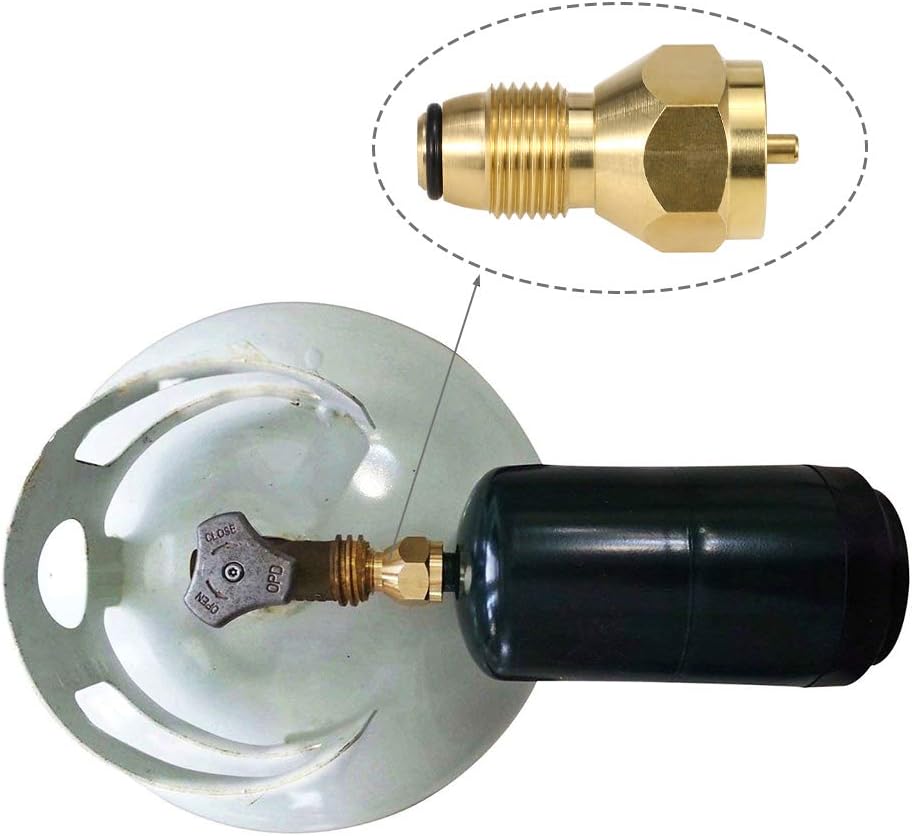 Adaptador propano 1lb a 20lb para tanques Lp