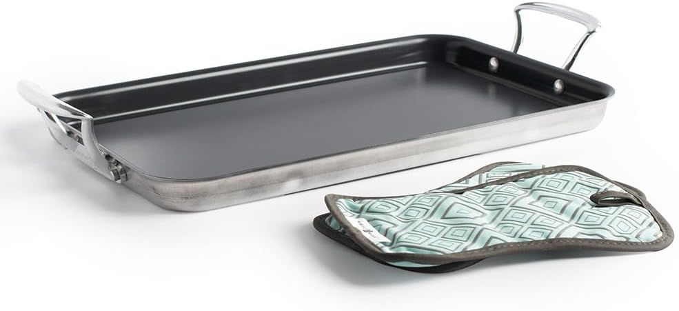 Plancha de doble quemador con almohadillas calientes Nordic Ware