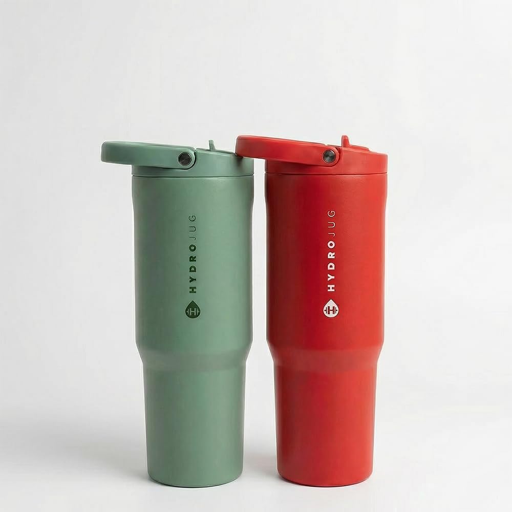 Botella Hydrojug Sage 32oz Rojo Aluminio