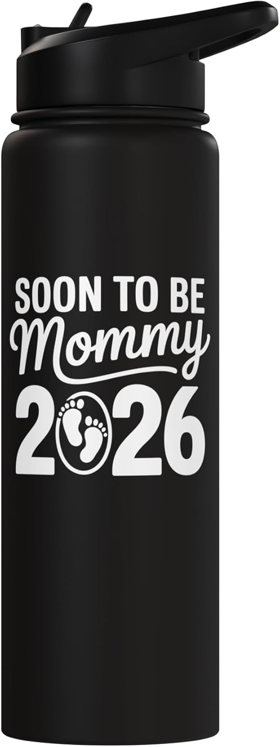 Botella de agua acero inoxidable aislada para mamá 2026