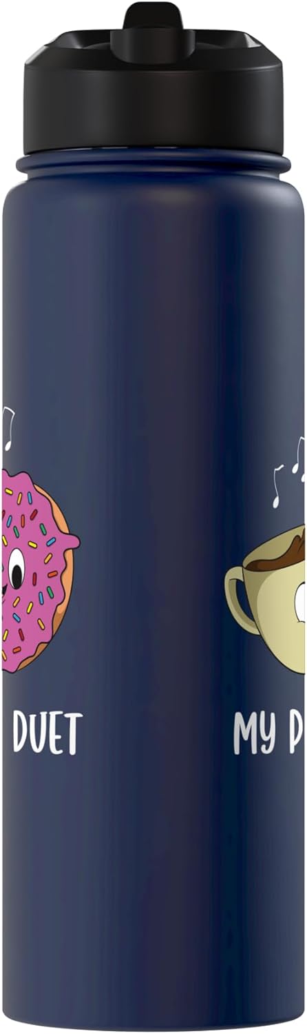 Botella térmica acero inox para amantes de donuts