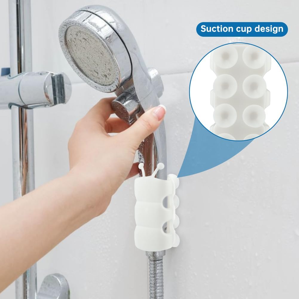 Soportes silicona para cabezal ducha universal sin perforacion