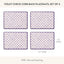Set 4 Manteles Violeta Acabado Duro Parte Corcho