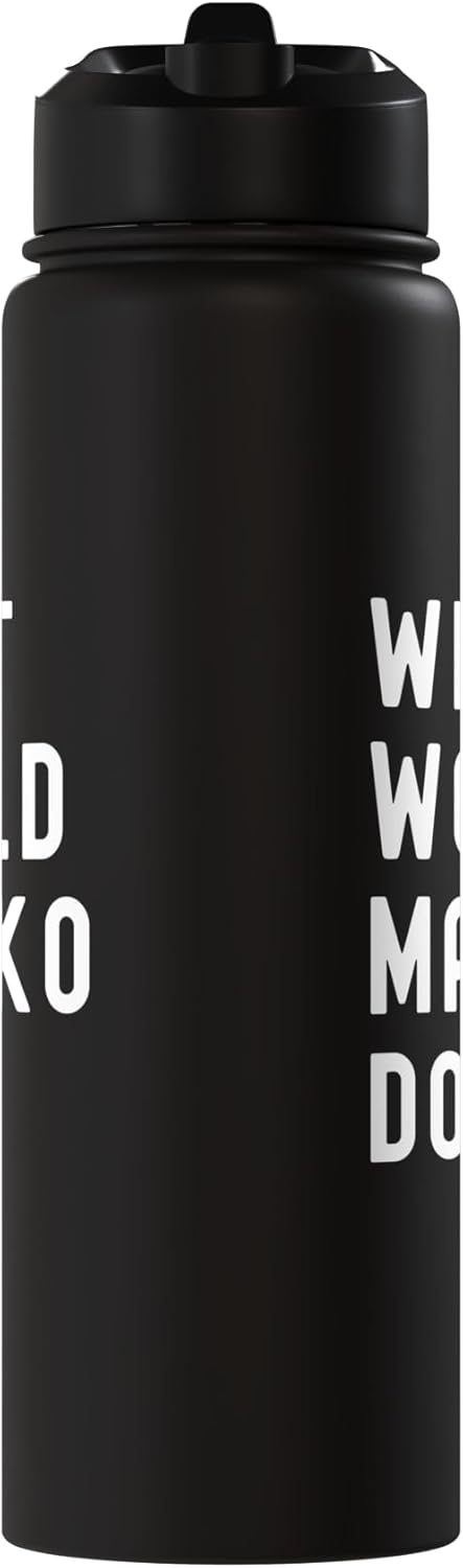 Botella agua acero inox aislada What Would Mariko Do