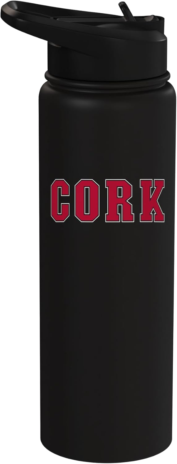Botella de agua aislada de acero inoxidable Cork Irlanda