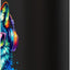 Botella de agua acero inoxidable con pintura acuarela colorida
