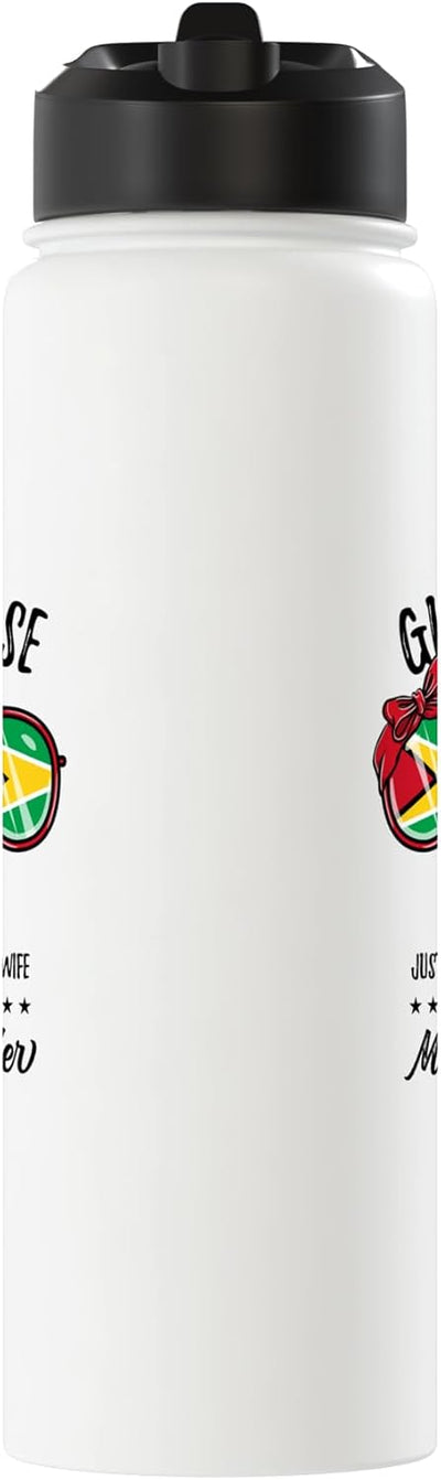 Botella agua acero inox aislada Guyana