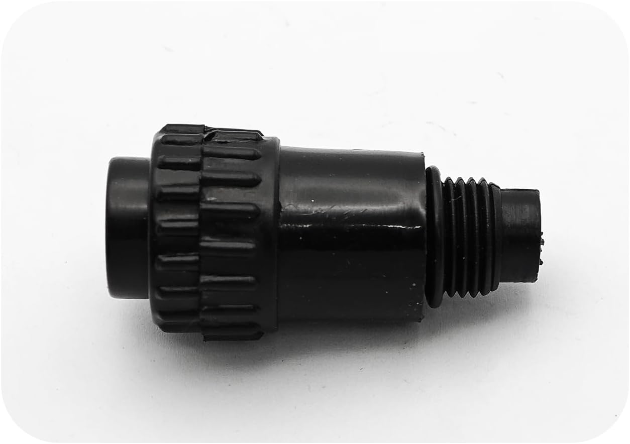 Conector 3/8BSPT compresor aire tapa aceite plástico negro