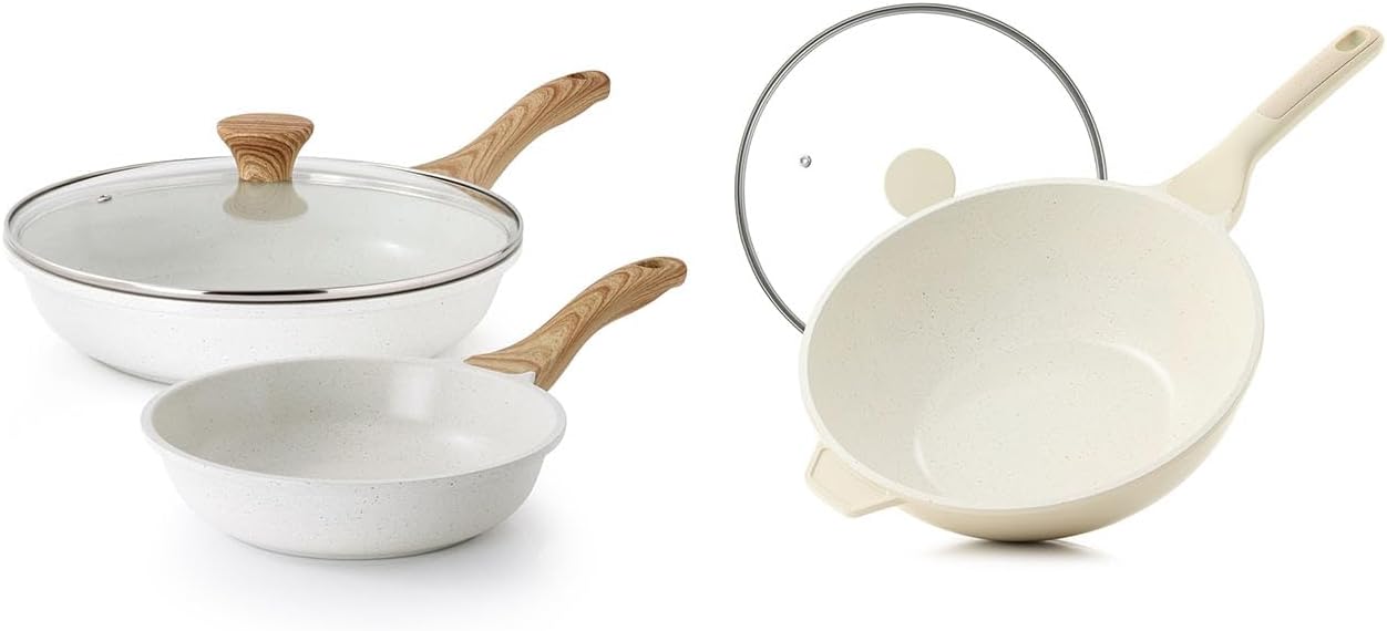 Sartén Cerámica Antiadherente 4.5qt Con Tapa