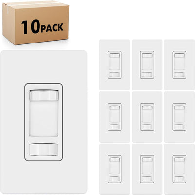 10 Interruptores Atenuador 3 Vías Placa Pared Comp LED 300W