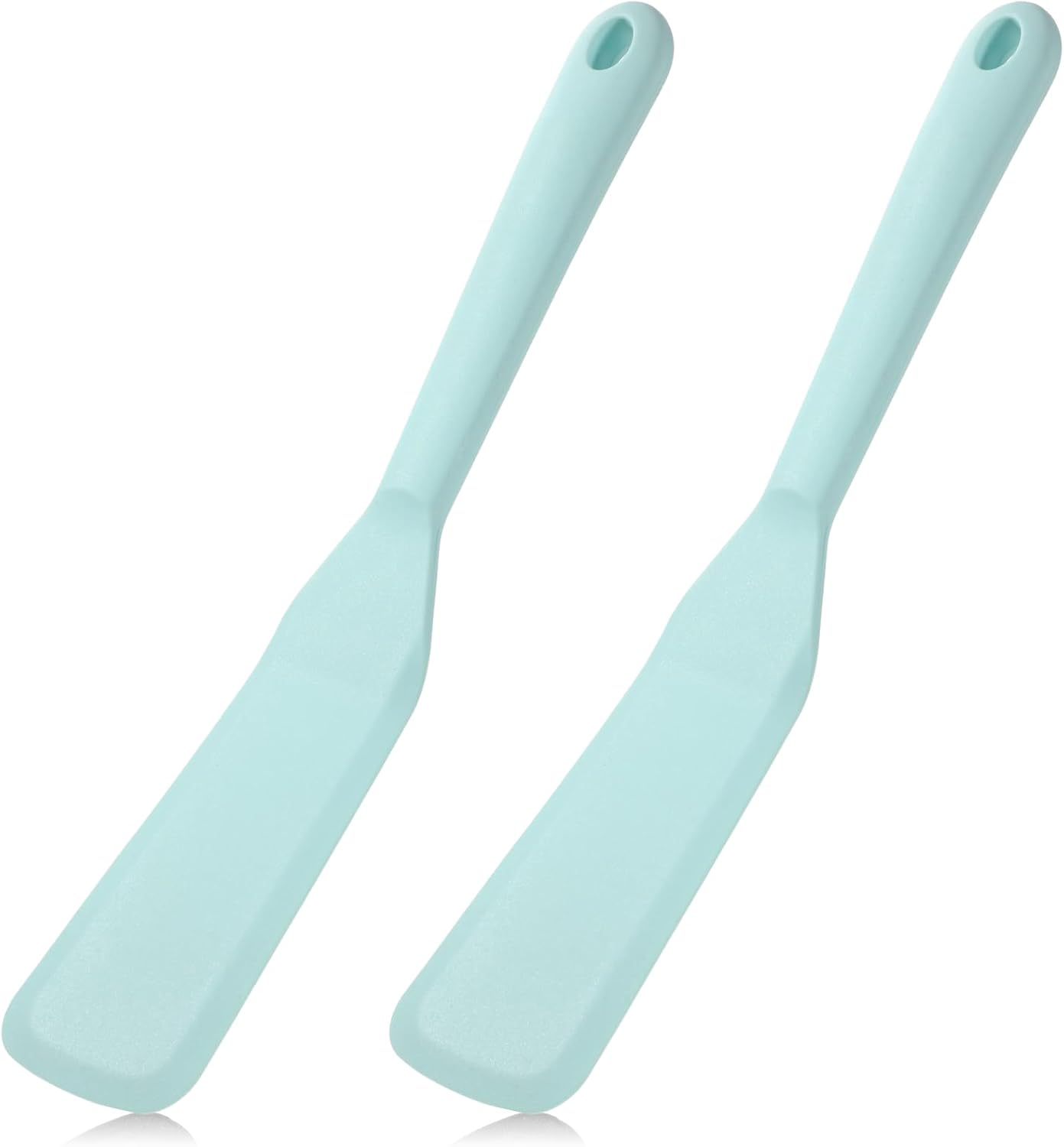 2 Espátulas Silicona Antiadherentes Azul Claro para Panqueques