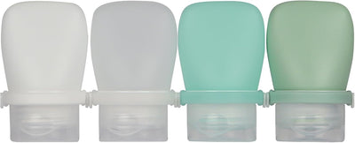 Botellas viaje 1oz TSA aprobadas silicona 4 pzas recargables