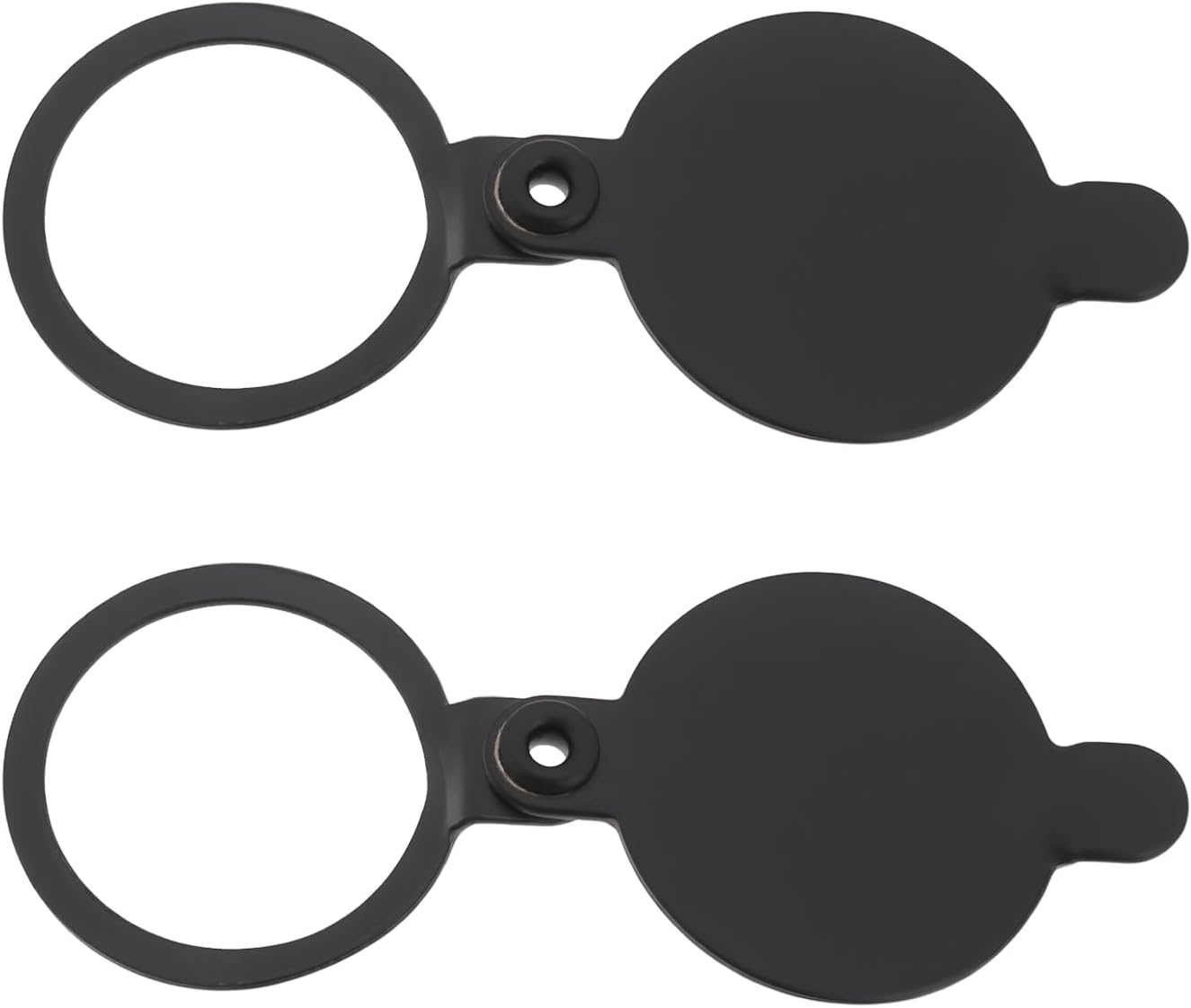 2 Pzas Visor Puerta Metal Negro para Casa Hotel