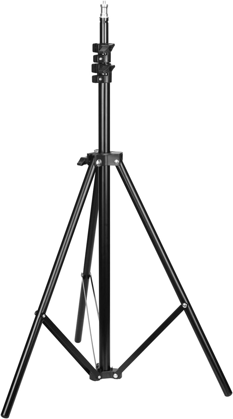 Trípode luz 75pulg con rosca 1/4 para video LED y retrato
