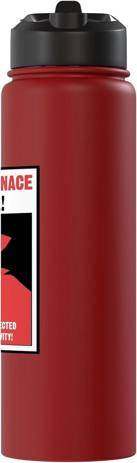 Botella de agua aislada acero inoxidable The Red Menace