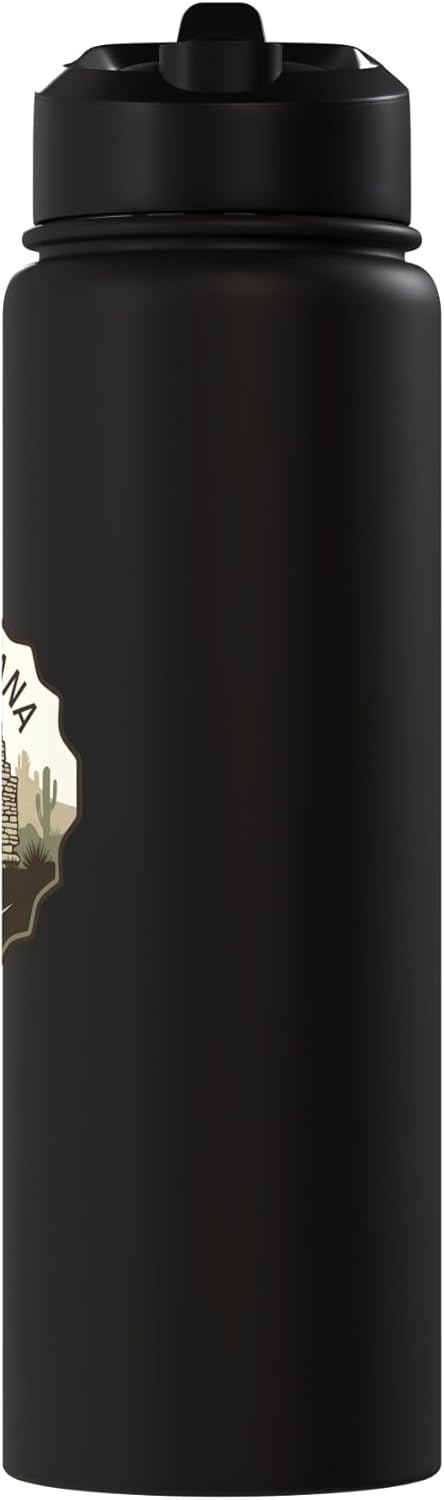 Botella de agua acero inoxidable Aruba Bushiribana Gold Mill