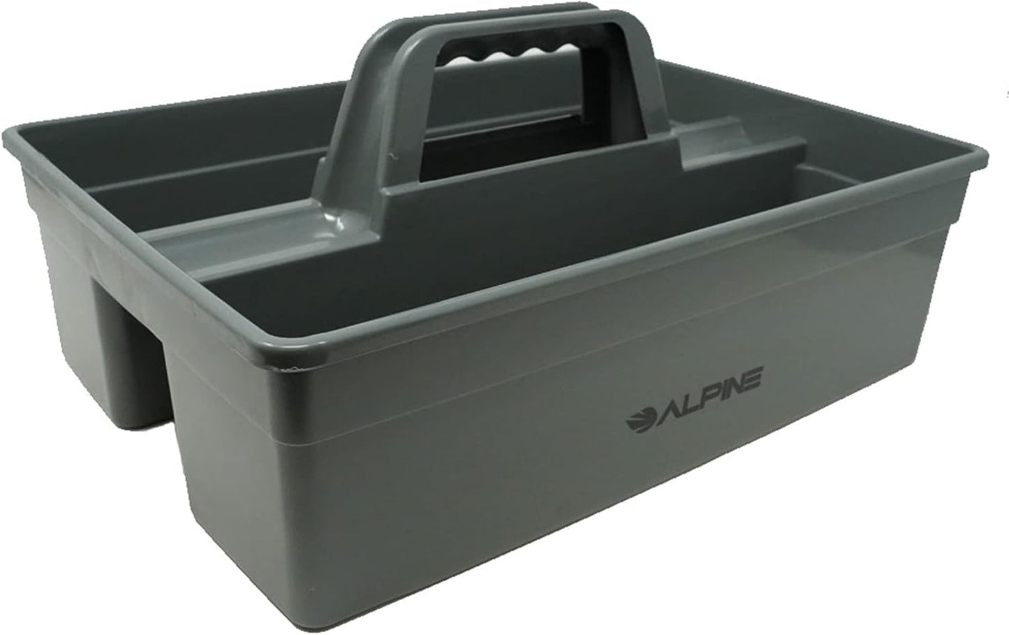 Organizador plástico 3 compartimentos para limpieza baño