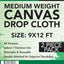 Tela lona para pintar 9x12ft pack 2