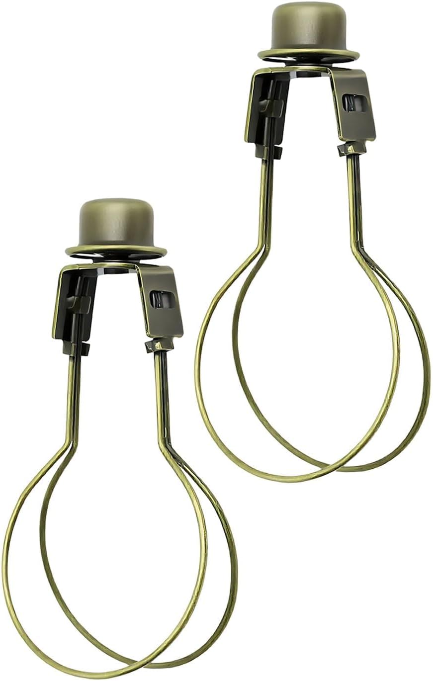 Pack 2 Adaptadores Clip Bombilla Pantalla Lámpara Alta Resistencia