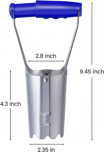 Herramienta para plantar bulbos con marcador de profundidad