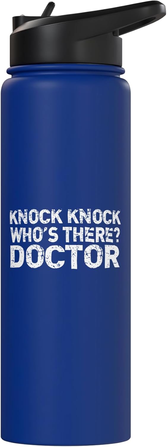 Botella de agua aislada Doctor acero inoxidable