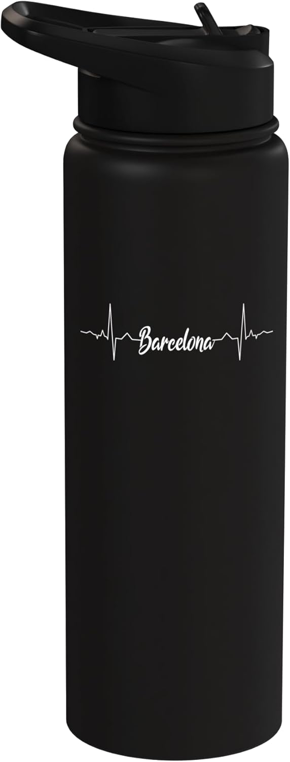 Botella de agua aislada de acero inoxidable para fanático de Barcelona