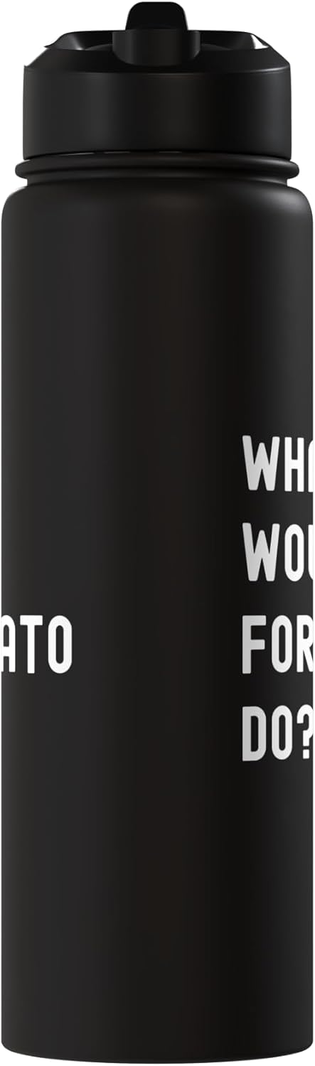 Botella agua acero inox aislada What Would Fortunato Do
