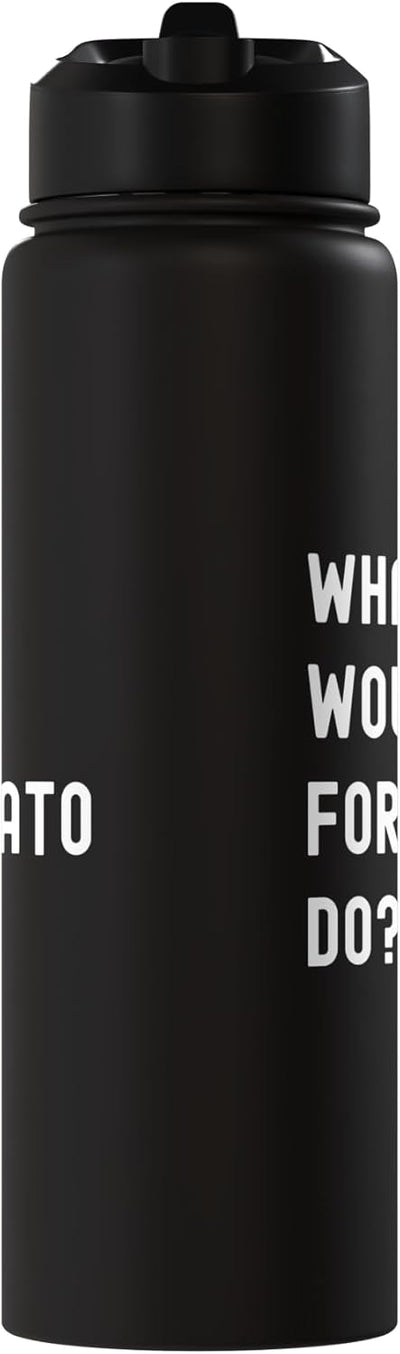 Botella agua acero inox aislada What Would Fortunato Do
