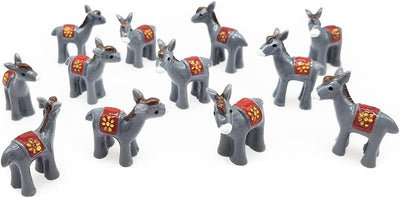 20 figuras burro mini decoración pasteles Pascua jardín