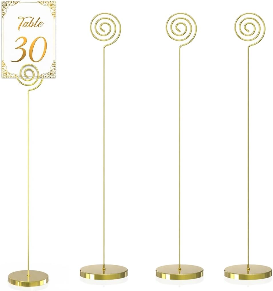 Soporte para números de mesa de 13 pulgadas de metal súper alto