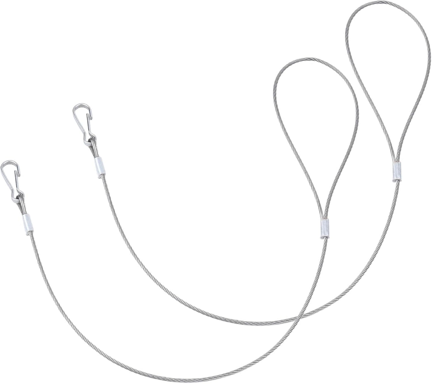 2 Tiradores Cable Acero Inox Repuesto Cercas Madera