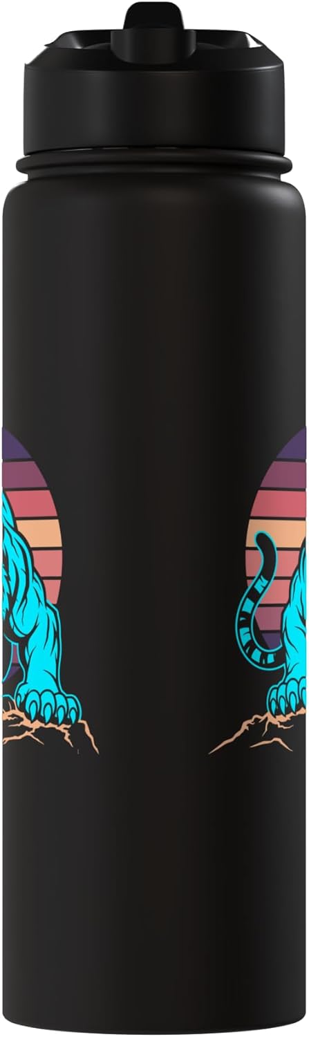 Bottella de agua acero inoxidable con estampado de vida silvestre