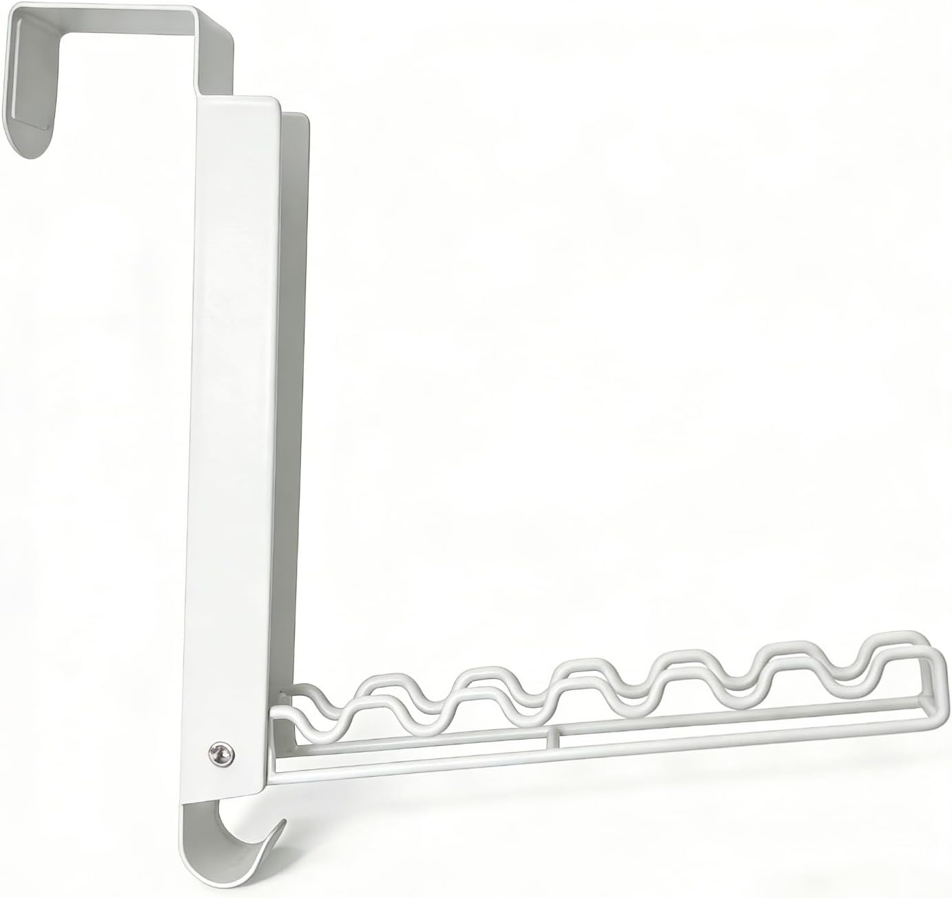 Estante secado plegable sobre puerta portátil blanco