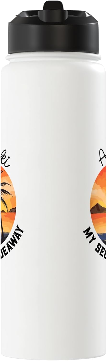 Botella de agua aislada de acero inoxidable Aitutaki