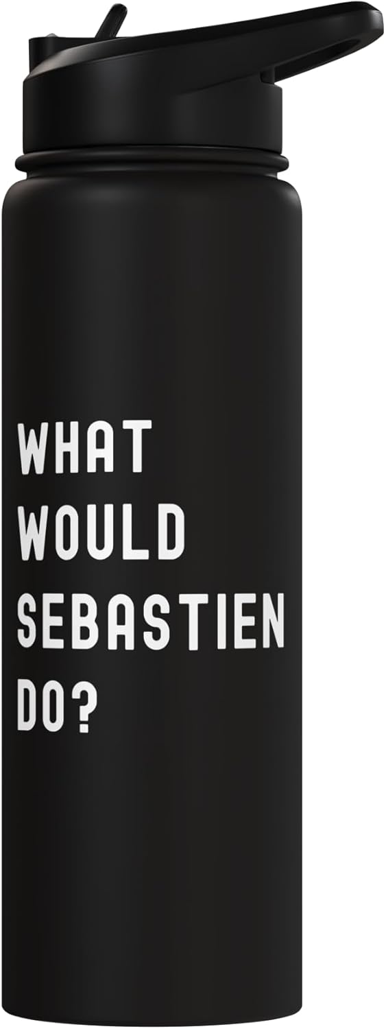 Botella agua acero inox aislada What Would Sebastien Do