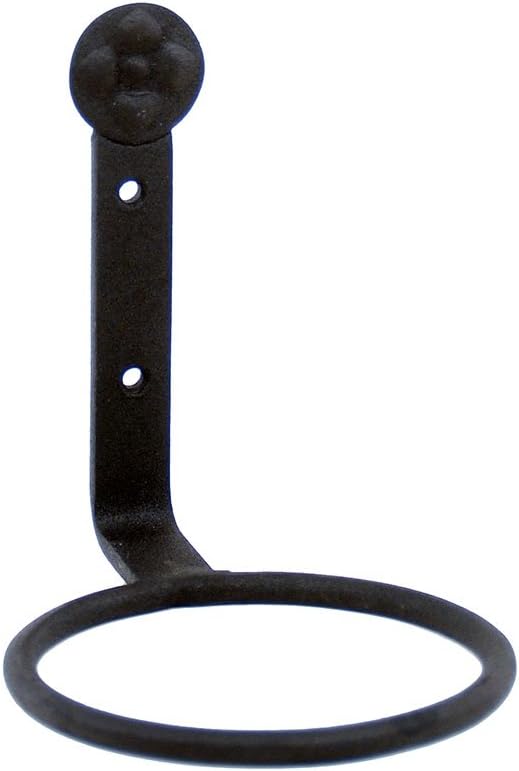 Anillo soporte pared para macetas Negro