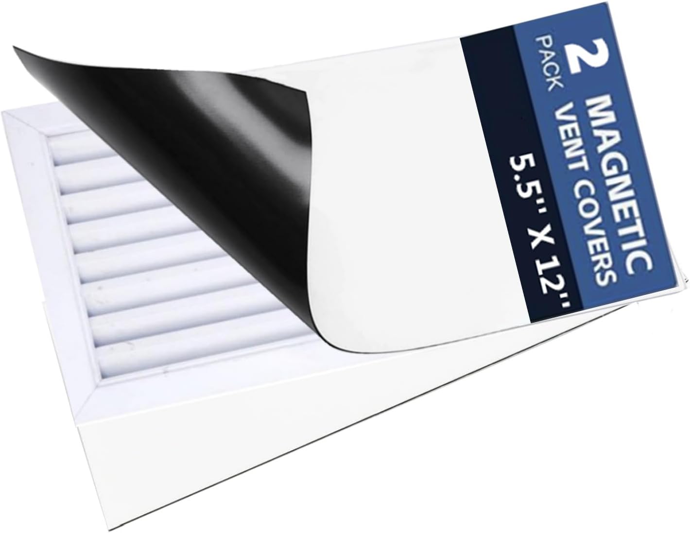 Cubiertas magnéticas ventilación 5.5x12pulg set 2 para suelo pared